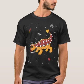 T-shirt Ankylosaurus Dans L'Espace - Dinosaure Cool Tee