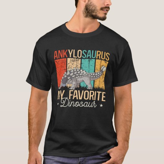 T-shirt Ankylosaurus Dinosaur Paléontologie Fossile (Devant)