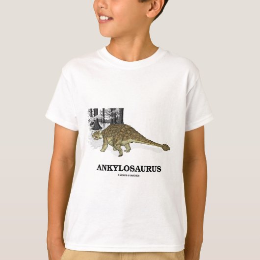 T-shirt Ankylosaurus (dinosaure fondu de lézard) (Devant)