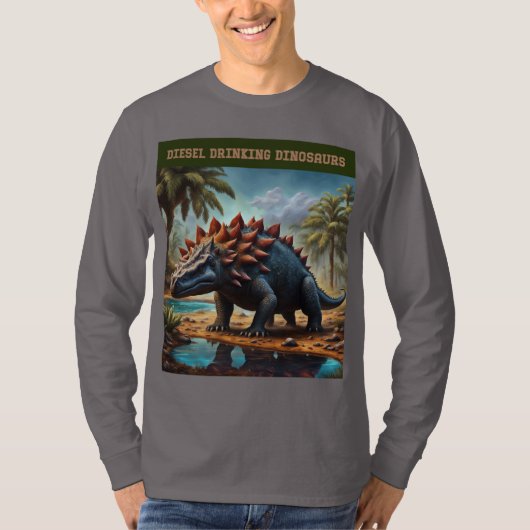 T-shirt Ankylosaurus satisfait (Devant)