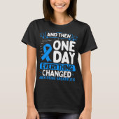 T-shirt Ankylosing Spondylitis Awareness Warrior Ribbon (Devant)