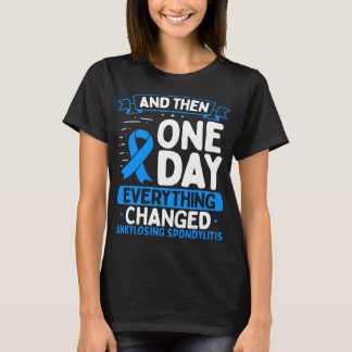 T-shirt Ankylosing Spondylitis Awareness Warrior Ribbon