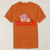 T-shirt Anmie Aesthetic Senpai Waifu (Design devant)