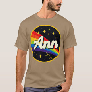T-shirt Ann Arc En Arc En Arc Dans L'Espace Style Vintage