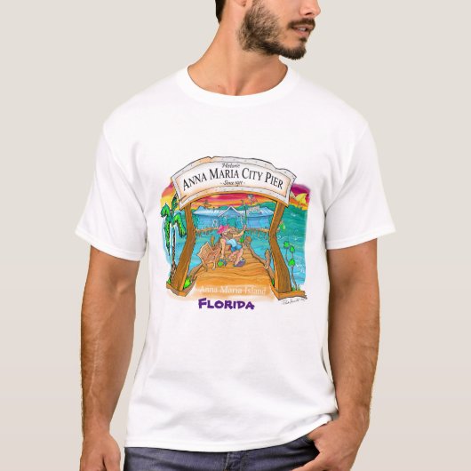 T-shirt Anna Maria City Pier (Devant)