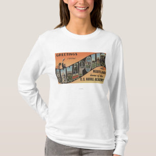 T-shirt Annapolis, le Maryland - grandes scènes de lettre