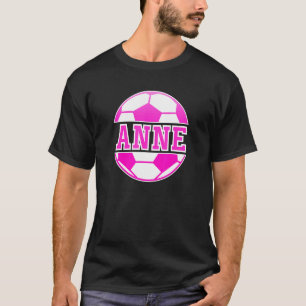 T-shirt Anne Nom Filles Football Jouer Football Sports Fan