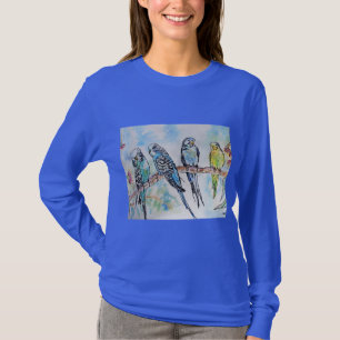 T-shirt Anneau clé d'art de l'Australian Bird Budgie Water