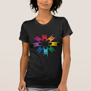 T-shirt Anneau d'arc-en-ciel des humanistes