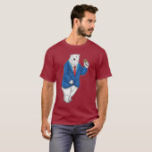 T-shirt Anneau de mariage Mariage Ours polaire demoiselle (Devant entier)