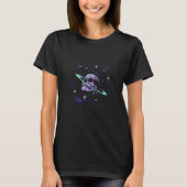 T-shirt Anneau Pastel Goth de Saturne Planète Crâne Galaxi (Devant)