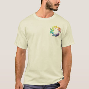 T-shirt Anneaux celtiques de Knotwork d'arc-en-ciel