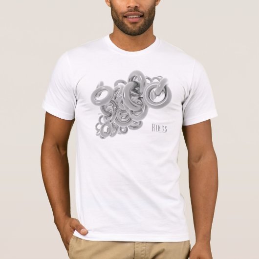 T-shirt Anneaux d'argent (Devant)