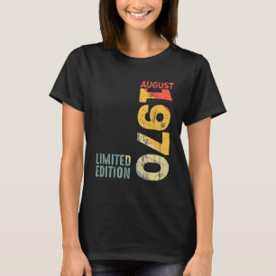 T-shirt Année 1970 Août 1970 Rétro 1970 Vintage 1970 Sinc