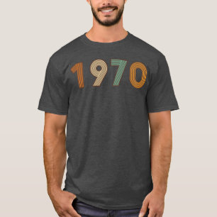 T-shirt Année 1970 Vive les années 70 couleurs rétro