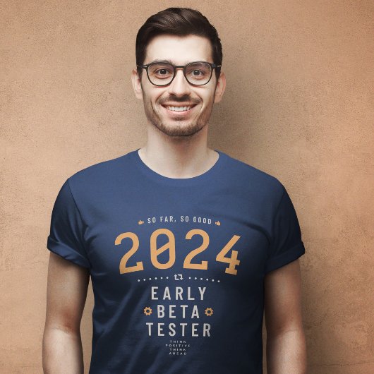 T-shirt Année 2024 Beta Tester drôle