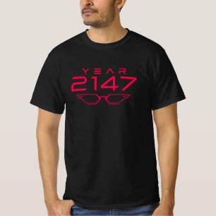 T-shirt ANNÉE 2147 Cyberpunk Sci-Fi Rétro Futuriste Espace