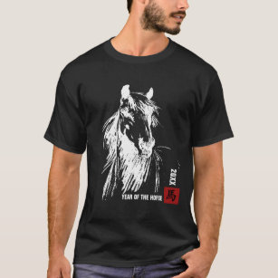 T-shirt Année chinoise du cheval Année personnalisée