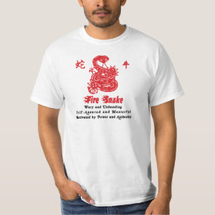 T-shirt Année chinoise du serpent de feu 1977