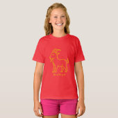 T-shirt Année de la chèvre (Devant entier)