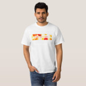 T-shirt année de la chèvre 2015 (bokeh) (Devant entier)