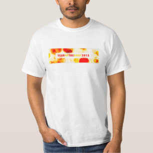 T-shirt année de la chèvre 2015 (bokeh)