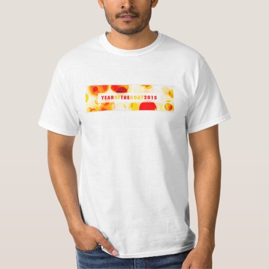 T-shirt année de la chèvre 2015 (bokeh) (Devant)