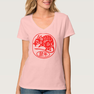 T-shirt Année de la pièce en t de rat