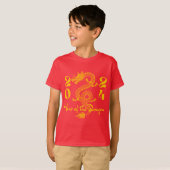 T-shirt Année de l'or Dragon (Devant entier)