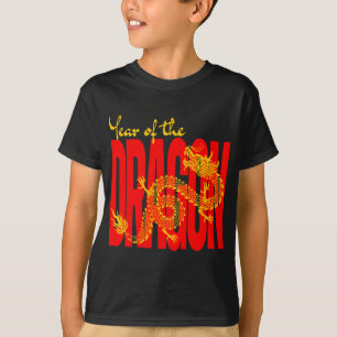 T-shirt Année de l'or rouge Dragon
