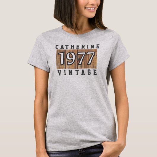 T-shirt année de naissance 1977 (Devant)