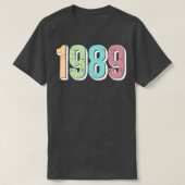 T-SHIRT ANNÉE DE NAISSANCE 1989 (Design devant)