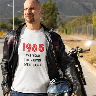 T-shirt Année de naissance des héros (noirs)