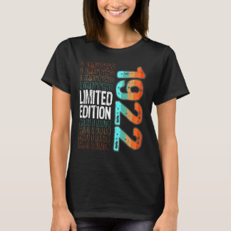 T-shirt Année de naissance vintage Retro 1922