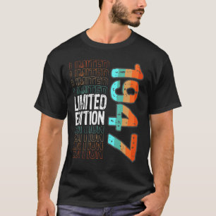T-shirt Année de naissance vintage Retro 1947
