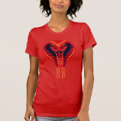 T-shirt Année des serpents chinois modernes 2025 RTee (Devant)