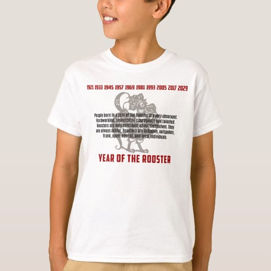 T-shirt Année des titres de coq (Devant)