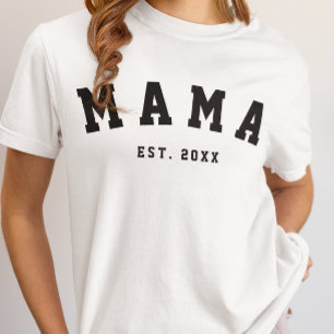T-Shirt ANNÉE D'ÉTABLISSEMENT MAMAN PERSONNALISÉ