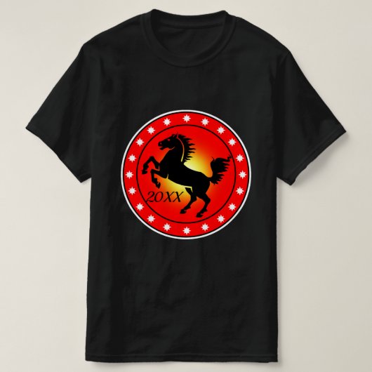 T-shirt Année du cheval (Design devant)