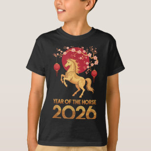 T-shirt Année du Cheval 2026 Nouvel An Lunaire Chinois Zod