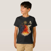 T-shirt Année du cheval chinois (Devant entier)