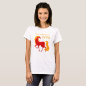 T-shirt Année du Cheval de Feu 2026 Chinois Zodiac femmes (Devant entier)