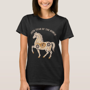 T-shirt Année du cheval de feu 2026 Nouvel An chinois fest
