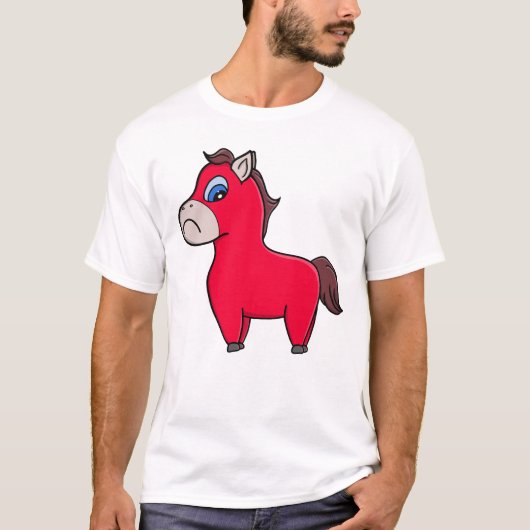 T-shirt Année du cheval triste (Devant)