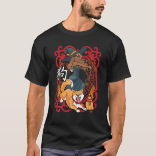 T-shirt Année du chien chinois Zodiac sorcière Halloween B