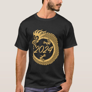 T-shirt Année Du Dragon 2024 Nouvelle Année Chinoise