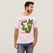 T-shirt Année du dragon avec dragon de dessin animé (Devant entier)