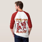 T-shirt Année du dragon - Dragon chinois (Dos entier)
