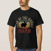 T-SHIRT ANNÉE DU LAPIN 2023 (Devant)