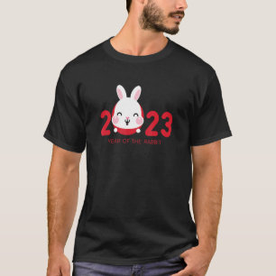T-shirt Année Du Lapin 2023 Chinois Zodiac Lunar New Y